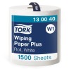 Tork Roll Paper Towel 2 Ply, 1500 Sheets, White, 36.9 cm Width 510 m Length 130040