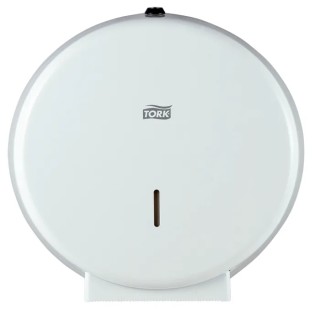 Tork White Metal Toilet Roll Dispenser 118 mm x 325 mm x 319 mm 246040