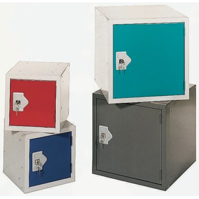 RS PRO 1 Door Blue Steel Locker 457 mm x 457 mm x 457 mm 239-4795