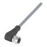 BALLUFF Female 4 Way Right Angle to Unterminated Sensor Actuator Cable PVC Grey 10m 250V BCC036R