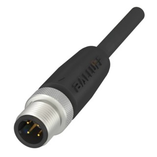 BALLUFF Sensor Actuator Cable Male 4 Way Straight to Male 4 Way Unterminated 2 m BCC031T