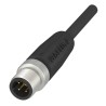 BALLUFF Sensor Actuator Cable Male 4 Way Straight to Male 4 Way Unterminated 2 m BCC031T