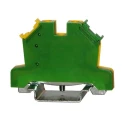 RS PRO 1-Way DIN Rail Earth Terminal Block, Cage Clamp, Polyamide 66 Housing, 0.5mm² to 6 mm² Wire Size, 24-10 AWG 242-0500