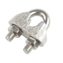 RS PRO Stainless Steel Wire Rope Clamp for 6 mm Diameter Wire Rope DIN 741 Zinc Plated 247-9076