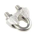 RS PRO Stainless Steel Wire Rope Clamp for 6 mm Diameter Wire Rope DIN 741 Zinc Plated 247-9076