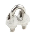 RS PRO Stainless Steel Wire Rope Clamp for 6 mm Diameter Wire Rope DIN 741 Zinc Plated 247-9076