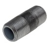 RS PRO Black Malleable Iron Fitting Nipple Male 3/8 in to Male 3/8 in 257-7906