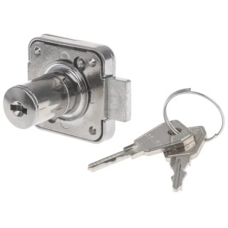 Euro-Locks a Lowe & Fletcher group Company Sliding Door Lock Chrome Finish 22 mm Panel-to-Tongue 16.5 mm Key Unlock 566532A