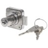 Euro-Locks a Lowe & Fletcher group Company Sliding Door Lock Chrome Finish 22 mm Panel-to-Tongue 16.5 mm Key Unlock 566532A