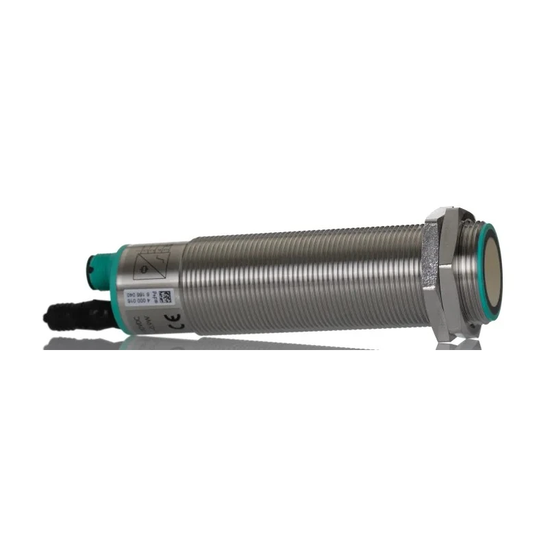 Pepperl + Fuchs Threaded Barrel Ultrasonic Proximity Sensor M30 2 m 20mA Analogue 30V UC2000-30GM-IUR2-V15