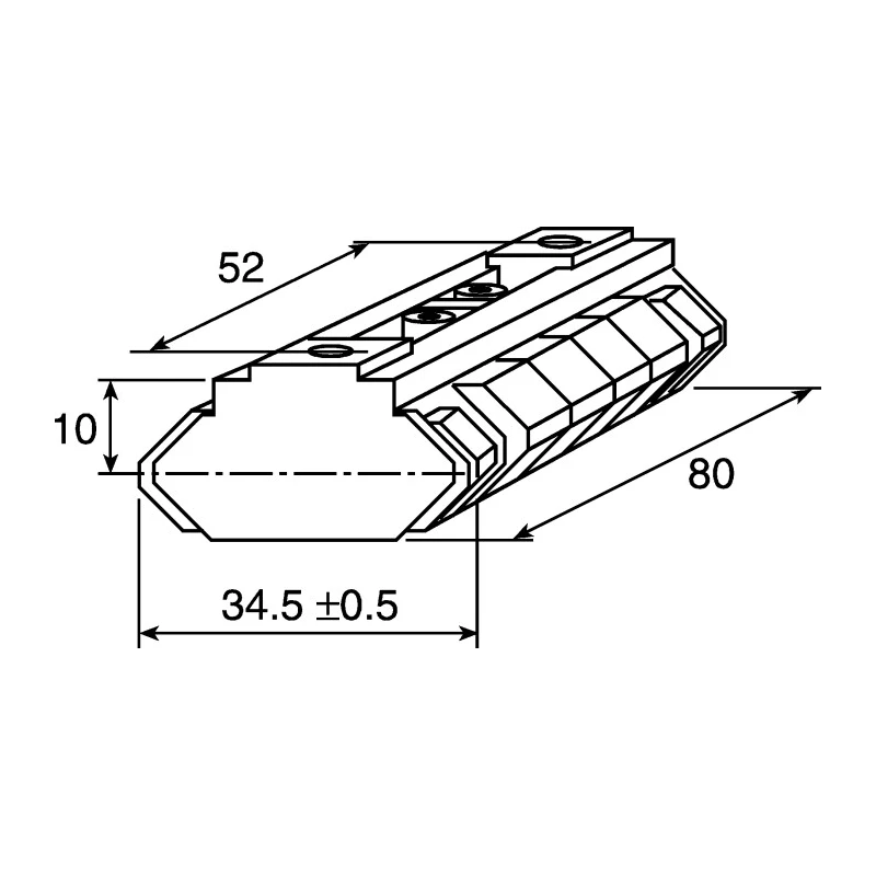 FlexLink Linear Motion Component XC Travel Distance 100000m Overall Length 6m Diameter 48mm XCLE 34X80 A