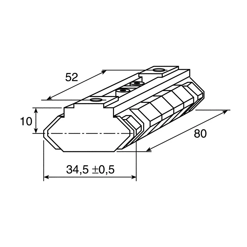 FlexLink Linear Motion Component XC Travel Distance 100000m Overall Length 6m Diameter 48mm XCLE 34X80 A