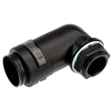 PMA Cable Conduit Fitting Black, 17 mm Nominal Size, M20 Thread, Polyamide 6 Construction, IP68 Rating BVWV-M207