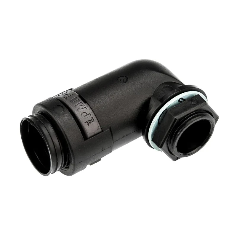 PMA Cable Conduit Fitting Black, 17 mm Nominal Size, M20 Thread, Polyamide 6 Construction, IP68 Rating BVWV-M207