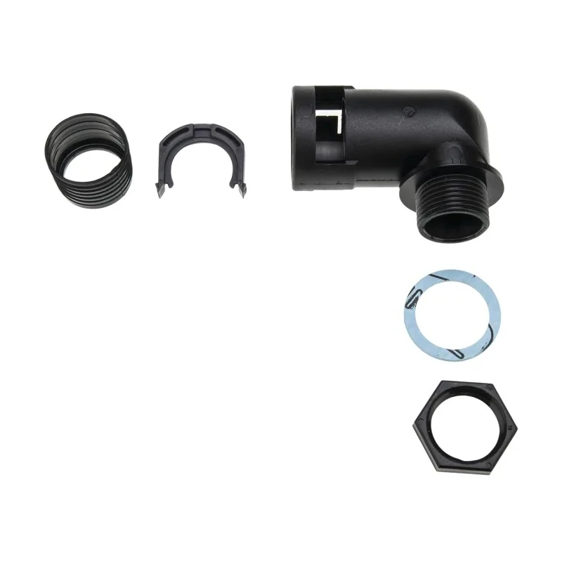 PMA Cable Conduit Fitting Black, 17 mm Nominal Size, M20 Thread, Polyamide 6 Construction, IP68 Rating BVWV-M207