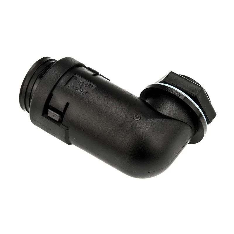 PMA Cable Conduit Fitting Black, 17 mm Nominal Size, M20 Thread, Polyamide 6 Construction, IP68 Rating BVWV-M207