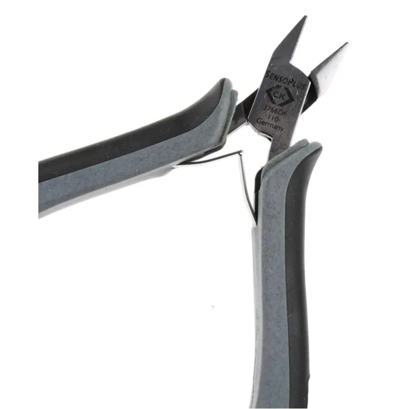 CK Extra Full Flush ESD Safe Cable Cutter, Steel Jaw, Thermoplastic Handle, 120mm Length, Model T3766DF 110