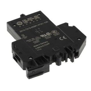 ETA Thermal Circuit Breaker 10A Current Rating 1-Pole DIN Rail Mount 2210-T210-K0M1-H121-10A