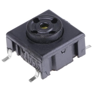 MEC IP67 Black Tactile Switch SPST 50mA 24 V dc Through Hole Surface 