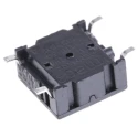 MEC IP67 Black Tactile Switch SPST 50mA 24 V dc Through Hole Surface 