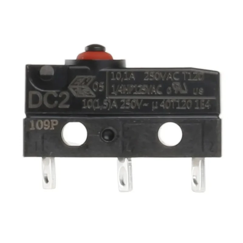 ZF Button Micro Switch, Solder Terminal, 10.1A, 250 V ac, SPDT, IP6K7 DC2C-A1AA