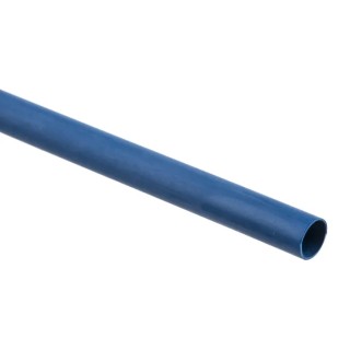 RS PRO Halogen Free Heat Shrink Tubing Blue 6.4 mm Sleeve Diameter x 1.2 m Length 2:1 Shrink Ratio 267-2102