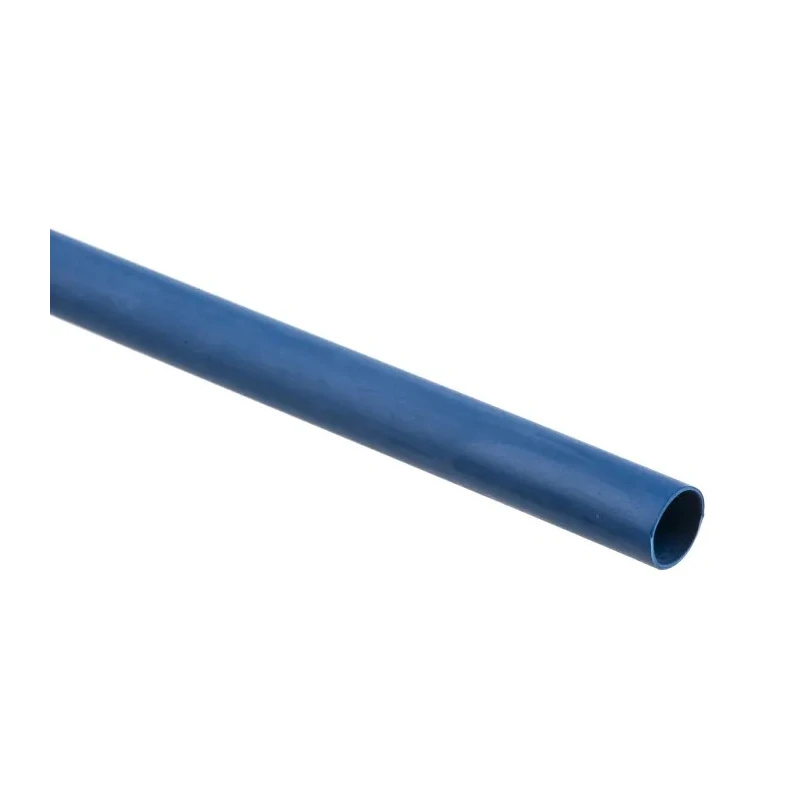 RS PRO Halogen Free Heat Shrink Tubing Blue 6.4 mm Sleeve Diameter x 1.2 m Length 2:1 Shrink Ratio 267-2102