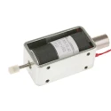 Mecalectro Single-Acting Linear Solenoid 12V Push Pull 8N Force 12mm Stroke 10.5W Continuous 8.M14 02 62 12 VCC 100%
