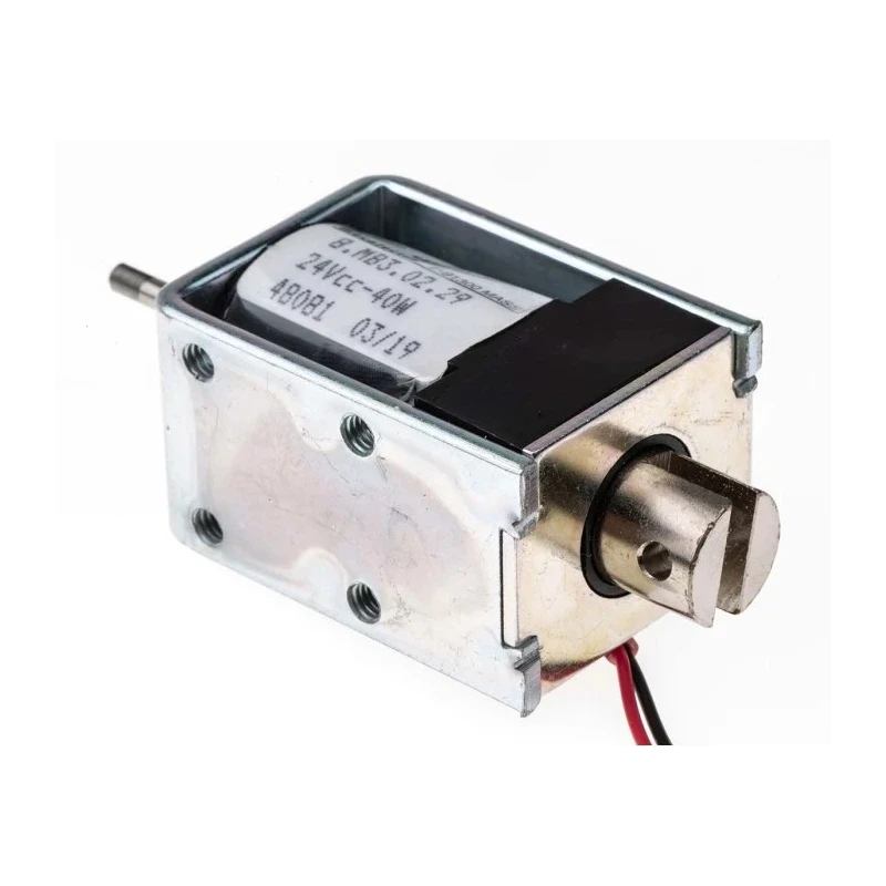 Mecalectro Linear Solenoid Push Pull 24V 40W 45mm Length 31.8mm Width 23.4mm 8.MB3 02 29 24 VCC 40W