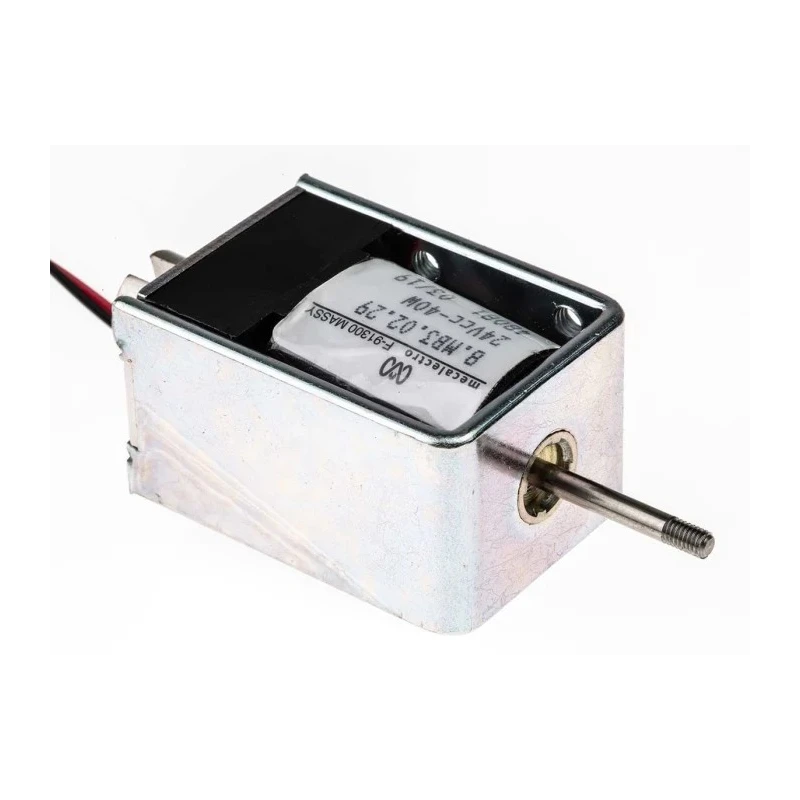 Mecalectro Linear Solenoid Push Pull 24V 40W 45mm Length 31.8mm Width 23.4mm 8.MB3 02 29 24 VCC 40W