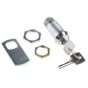 Euro-Locks a Lowe & Fletcher Group Company Chrome Plated Keyed Camlock with 32.7 mm Panel-to-Tongue Depth F7A-03-2 (2433A)