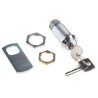 Euro-Locks a Lowe & Fletcher Group Company Chrome Plated Keyed Camlock with 32.7 mm Panel-to-Tongue Depth F7A-03-2 (2433A)