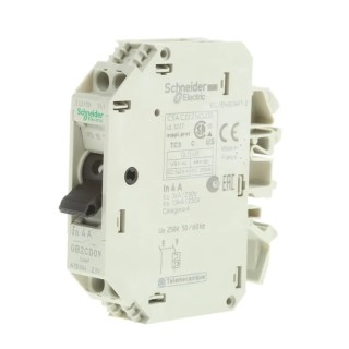 Schneider Electric Thermal Circuit Breaker 4A Current Rating 1-Pole DIN Rail Mount GB2CD09