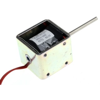 Mecalectro Linear Solenoid 24V 15W Push Pull Action 15mm Stroke 50.8mm Length 49mm Width 41.3mm Depth 8.M15 02 62 24 VCC 100%