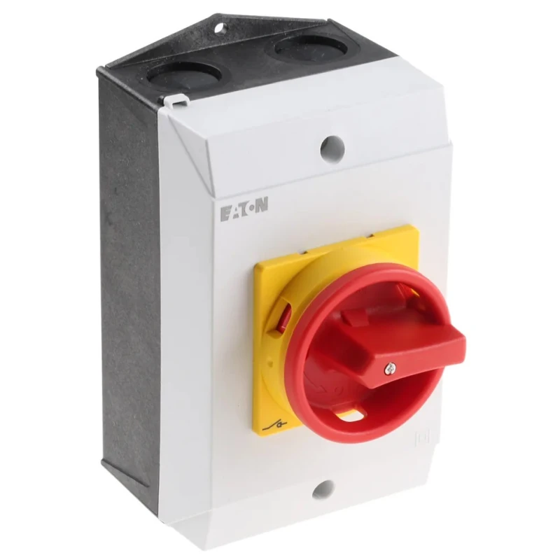 Eaton 1-Pole Surface Isolator Switch IP65, 260A, 13 kW, Red Handle, Screw Terminal T3-1 Series 