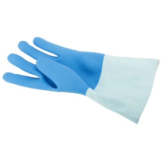 Polyco Healthline Blue Cotton Work Gloves Size 10 Latex Coating 8504