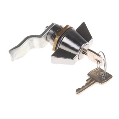 Euro-Locks a Lowe & Fletcher group Company Camlock, 16.1 mm Panel-to-Tongue 20.1 x 22.5 mm, Key Unlock 0025012