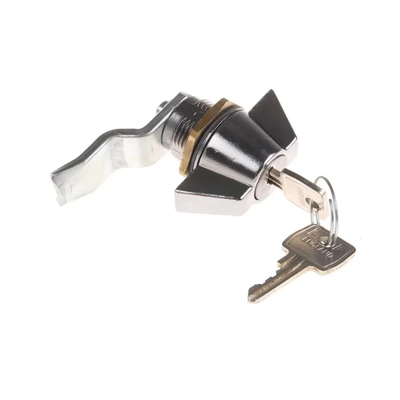 Euro-Locks a Lowe & Fletcher group Company Camlock, 16.1 mm Panel-to-Tongue 20.1 x 22.5 mm, Key Unlock 0025012