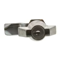 Euro-Locks a Lowe & Fletcher group Company Camlock, 16.1 mm Panel-to-Tongue 20.1 x 22.5 mm, Key Unlock 0025012