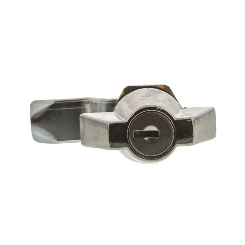 Euro-Locks a Lowe & Fletcher group Company Camlock, 16.1 mm Panel-to-Tongue 20.1 x 22.5 mm, Key Unlock 0025012