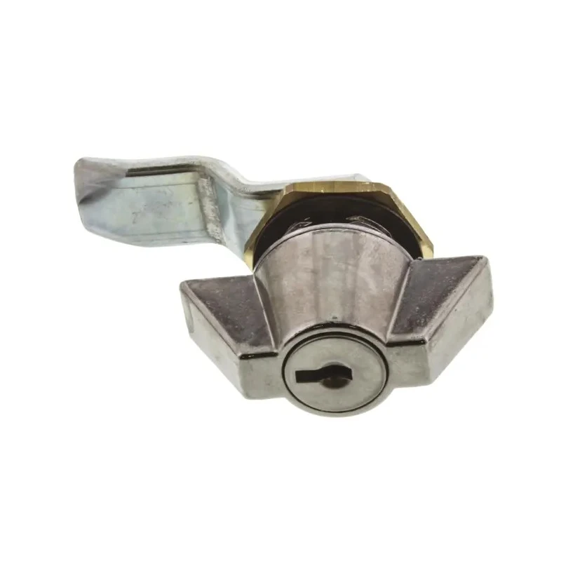 Euro-Locks a Lowe & Fletcher group Company Camlock, 16.1 mm Panel-to-Tongue 20.1 x 22.5 mm, Key Unlock 0025012