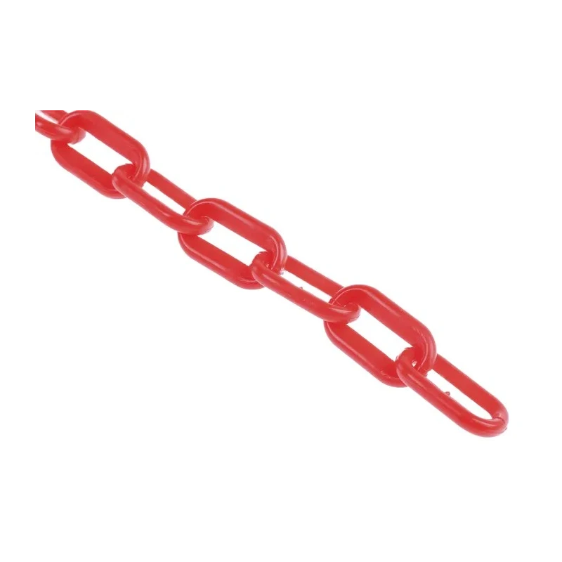 JSP White, Red Barrier & Stanchion Chain Link Polyethylene 25m HDC000-265-400