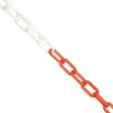JSP White, Red Barrier & Stanchion Chain Link Polyethylene 25m HDC000-265-400