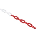 JSP White, Red Barrier & Stanchion Chain Link Polyethylene 25m HDC000-265-400
