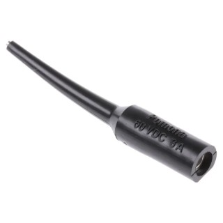 Fluke Black Test Connector Adapter with Copper and Brass Contacts, Gold Plated, 2.5kV Voltage, 3A Current 3560-0