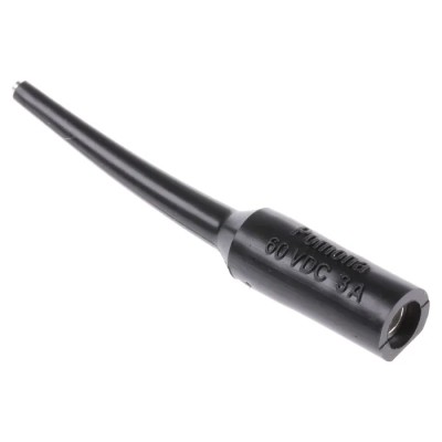 Fluke Black Test Connector Adapter with Copper and Brass Contacts, Gold Plated, 2.5kV Voltage, 3A Current 3560-0