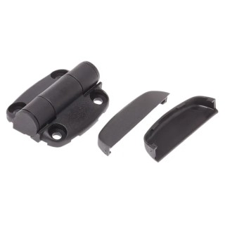 Southco Black Nylon Detent Hinge with Fixed Pin, Screw Fixing, 49mm x 44mm x 7mm G6-5-1
