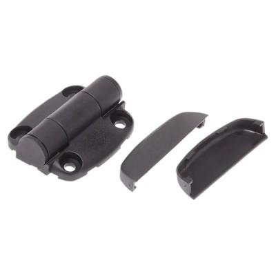 Southco Black Nylon Detent Hinge with Fixed Pin, Screw Fixing, 49mm x 44mm x 7mm G6-5-1