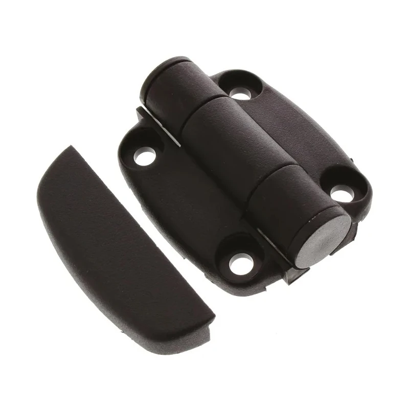 Southco Black Nylon Detent Hinge with Fixed Pin, Screw Fixing, 49mm x 44mm x 7mm G6-5-1