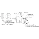 Southco Black Nylon Detent Hinge with Fixed Pin, Screw Fixing, 49mm x 44mm x 7mm G6-5-1